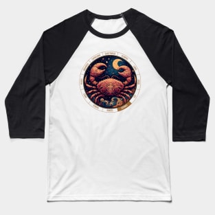 ZODIAC Cancer - Astrological CANCER - CANCER - ZODIAC sign - Van Gogh style - 10 Baseball T-Shirt